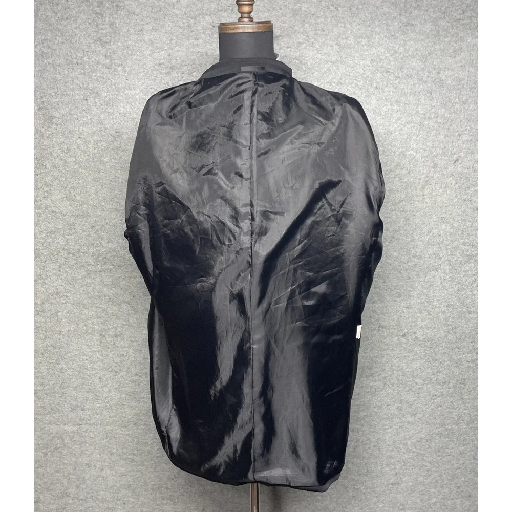Vittorio St Angelo Tuxedo Jacket Mens 54L Black Satin Trim Formal Dinner Blazer